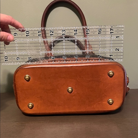 Dooney and Bourke Black and Brown Leather Handbag - Picture 4 of 12